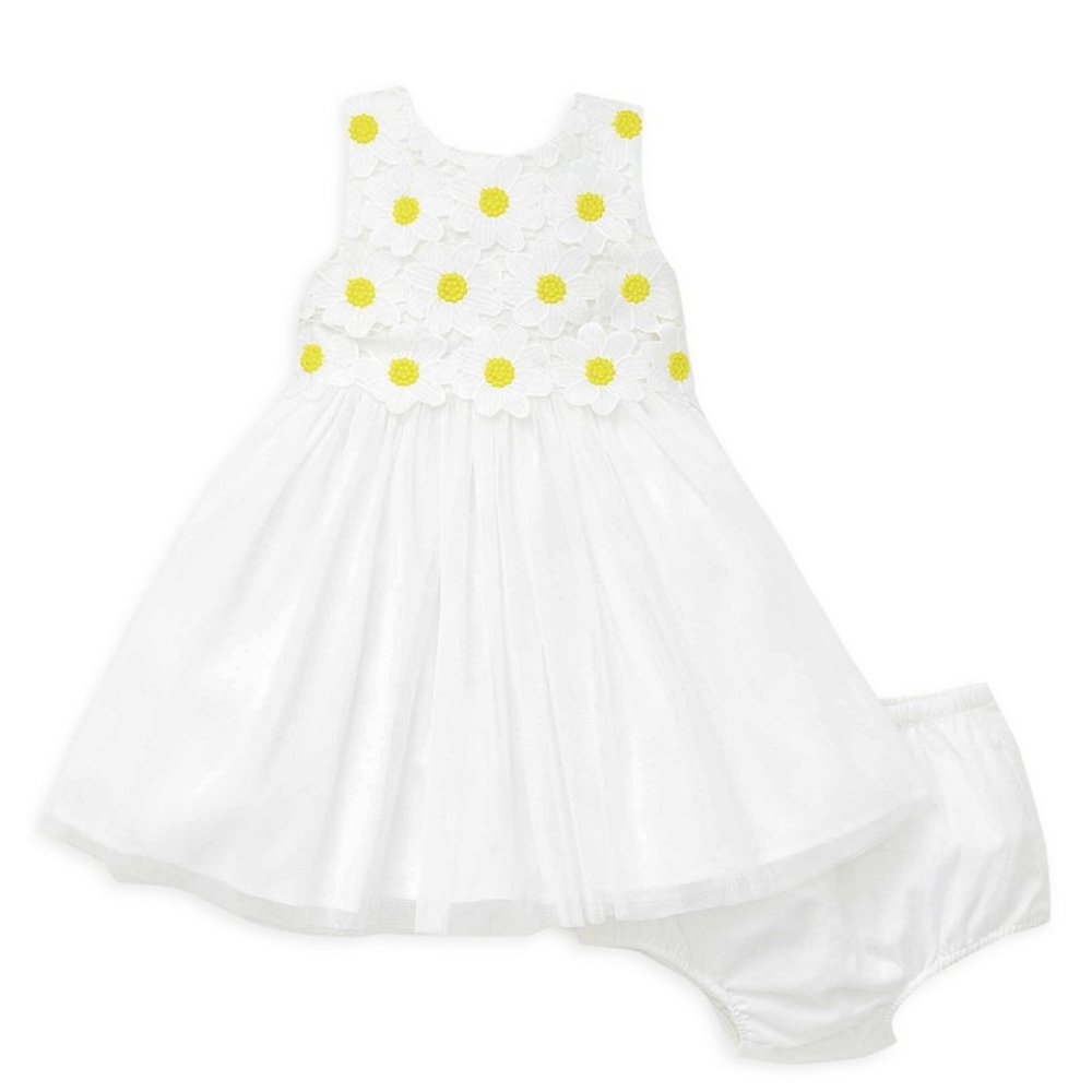 Little Me 2-Piece Daisy Lace Dress/Bloomers 2T